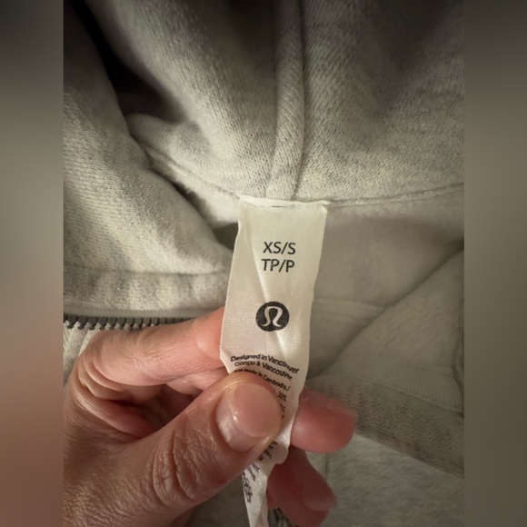 lululemon Heathered Core Ultra Light Grey Suba Oversized Half-Zip Hoodie - Picture 8 of 12